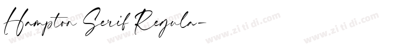 Hampton Serif Regula字体转换